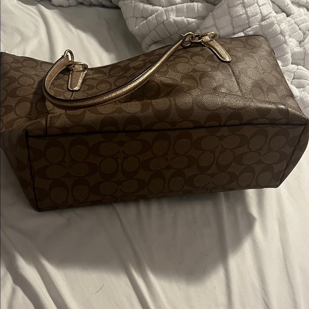 Coach Signature Print Tote - Picture 12 of 13